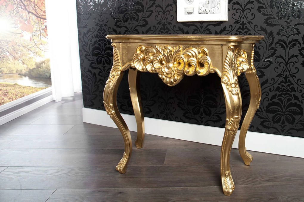 Luxusný toaletný stolík Veneto II zlatý
