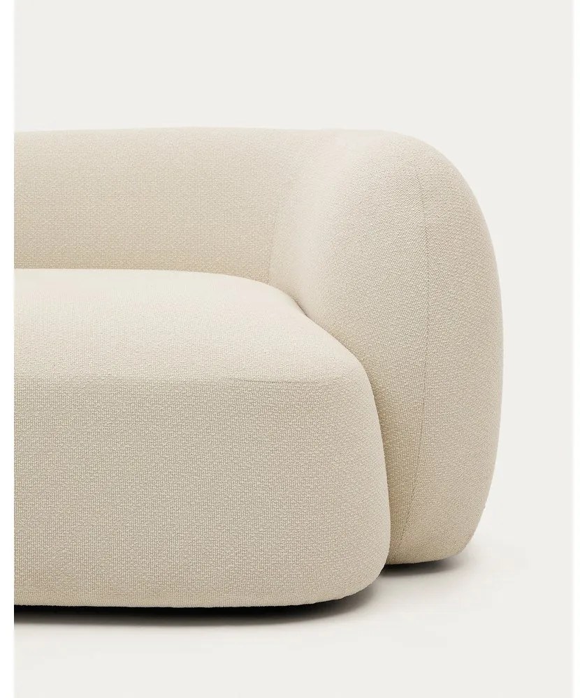 Krémová ženilková rohová pohovka (ľavý roh/s leňoškou) Martina – Kave Home