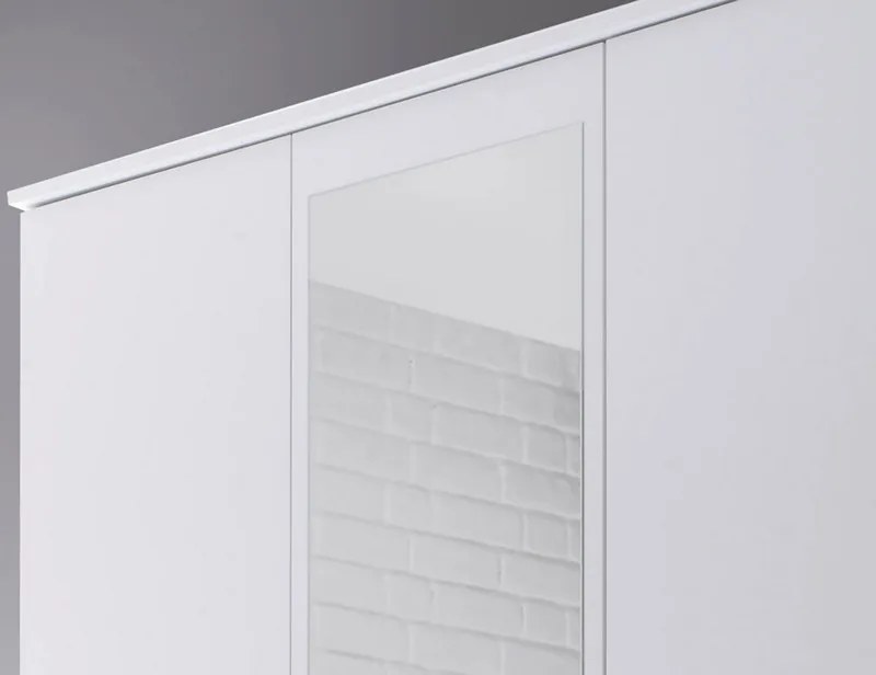 Šatníková skriňa Karl, biela