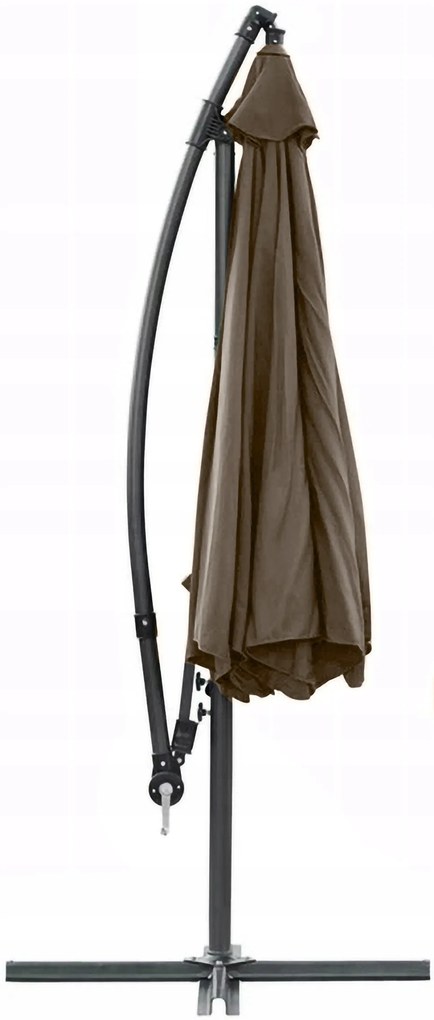 Dekorstudio Veľký záhradný slnečník Dallas - 350 cm - béžový