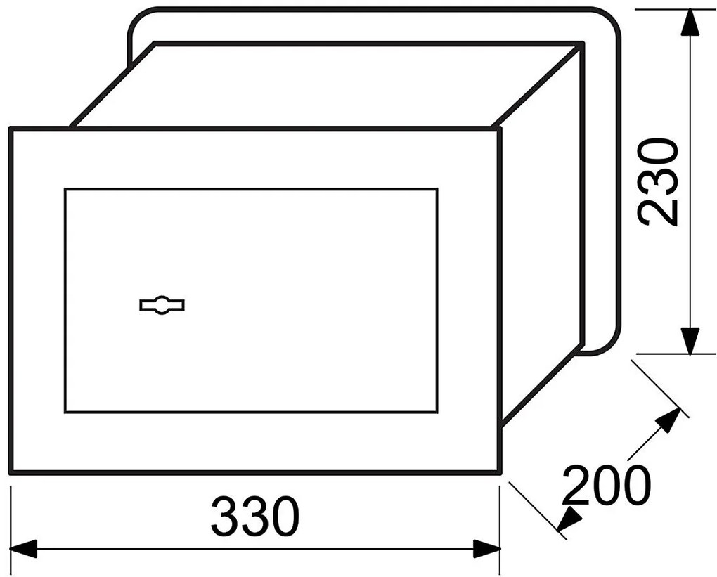 Oceľový sejf pre zamurovaný RICHTER RS.23.SK