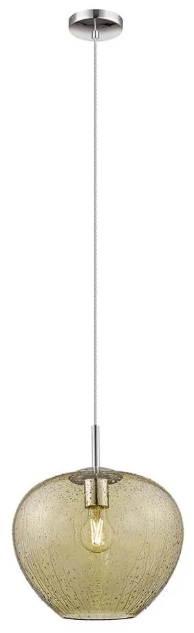 Klausen 111022 - Luster na lanku RAIN 1xE27/11W/230V zlatá