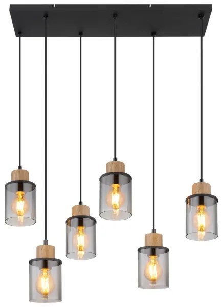 Globo 15707-6H - Luster na lanku REID 6xE27/15W/230V