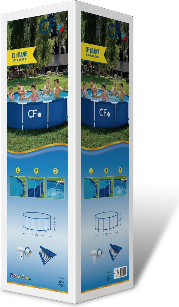 Bazén CF FRAME modrý - 305 x 76 cm
