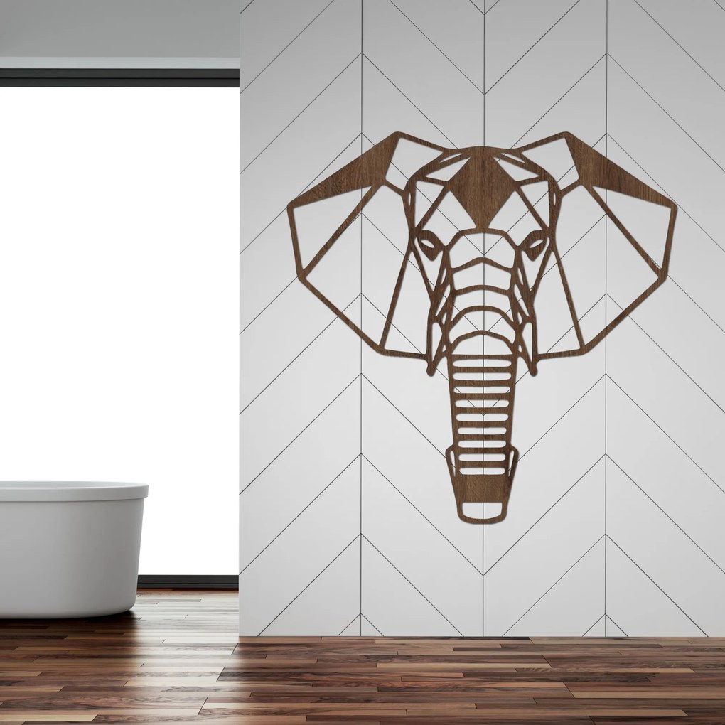 SENTOP | Drevený slon na stenu – Symbol sily, múdrosti a šťastia | I SENTOP HDF0237