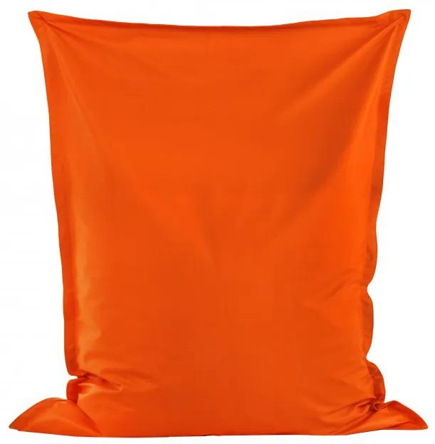 Vankúš na sedenie - oranžový ekokoža