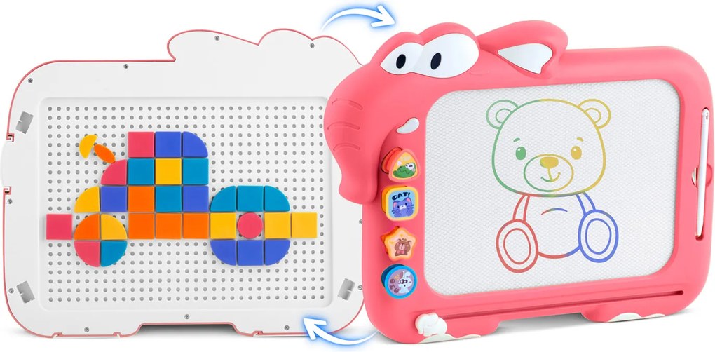 Puzzle magnetická tabuľa tangram pre deti Ricokids RK-823