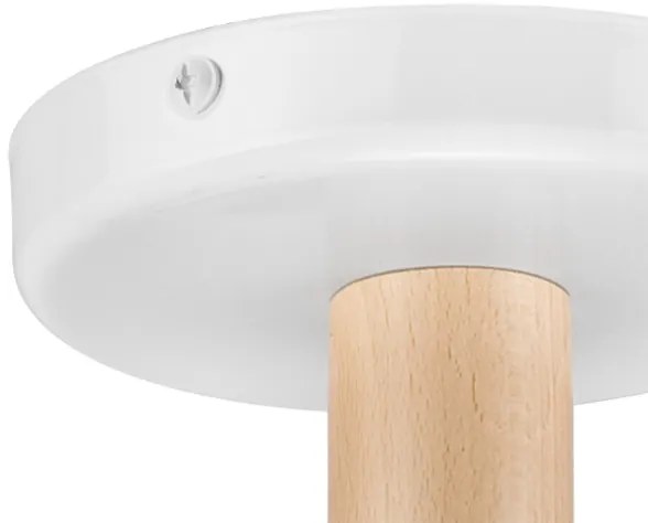 Prisadený luster ELLIE 3xE27/60W/230V biela