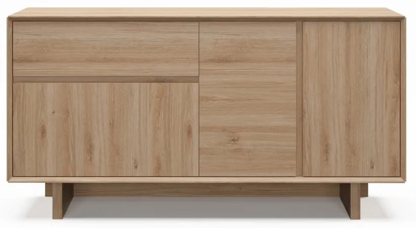Komoda v dekore duba v prírodnej farbe 146x76x45 cm Carpi – Marckeric