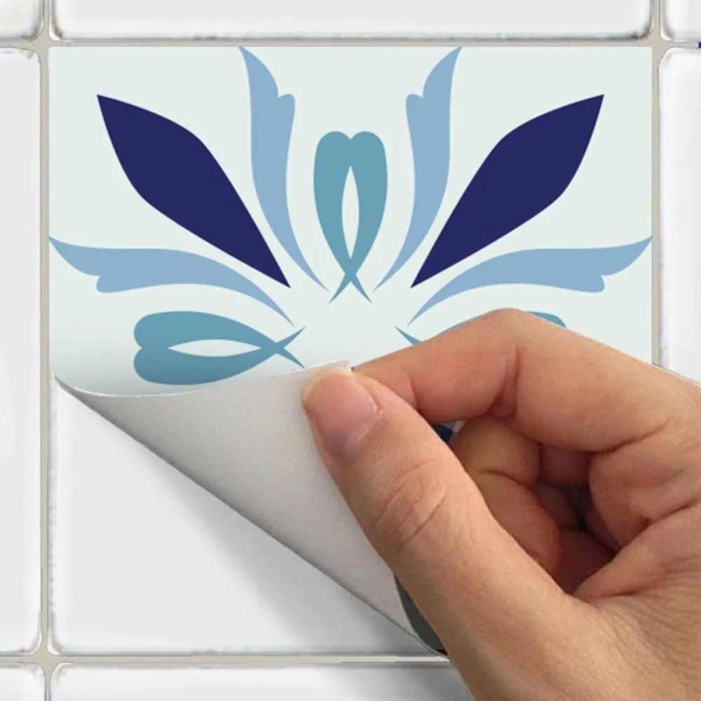 Sada 30 dekoratívnych samolepiek na stenu Ambiance Madeira, 15 x15 cm