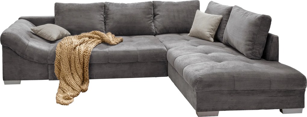 XXXLutz ROHOVÁ SEDAČKA, textil, sivá P & B - Sedačky - 002310006711