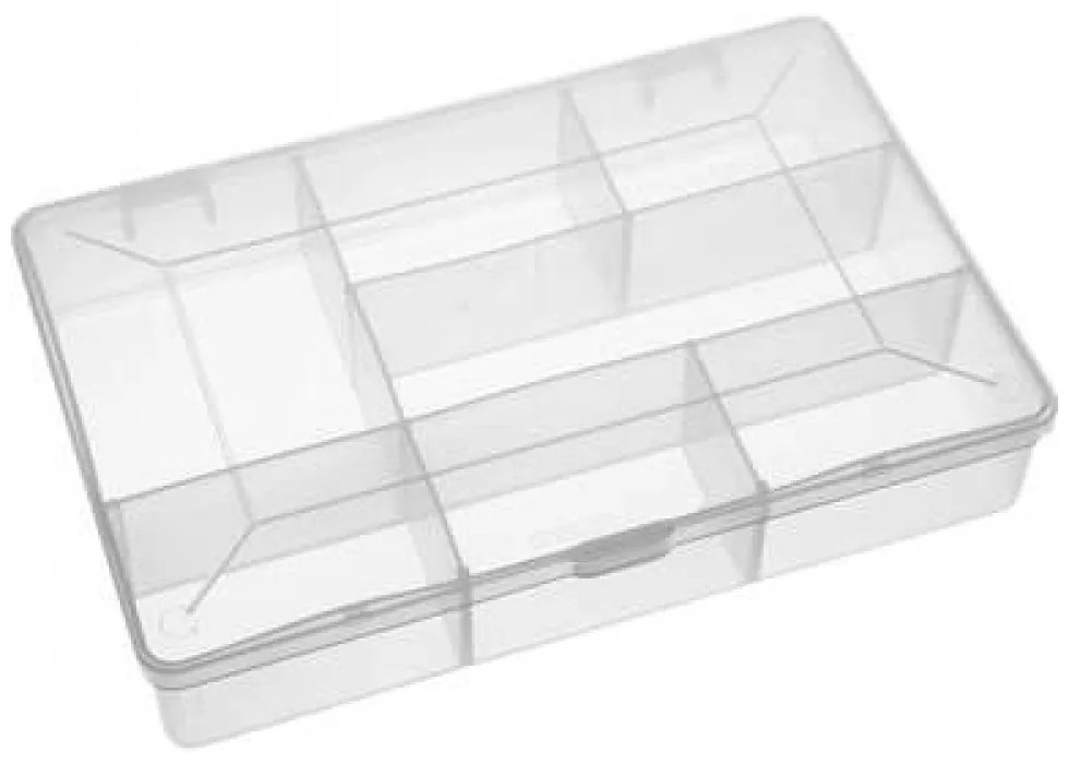 Triediaci organizér, úložný box na drobnosti, 15 priehradiek BRICO, 27x19x4