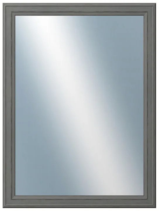 DANTIK - Zrkadlo v rámu, rozmer s rámom 60x80 cm z lišty STEP tmavošedá (3021)