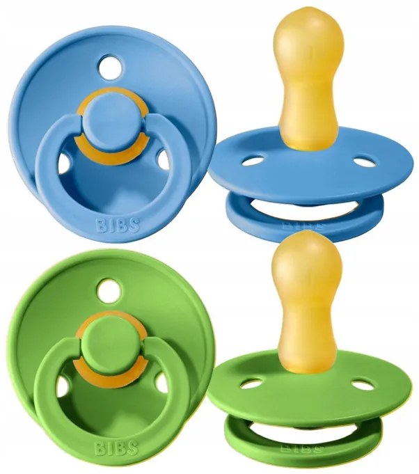 Kaučukové cumlíky BIBS Colour 6m+ 2ks Farba: béžová-hnedá