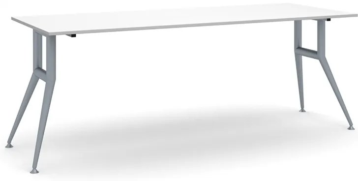 Rokovací kancelársky stôl WIDE, 220x80 cm, biela