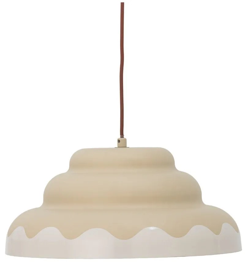 Krémové závesné svietidlo s kovovým tienidlom ø 40 cm Lacya – Bloomingville
