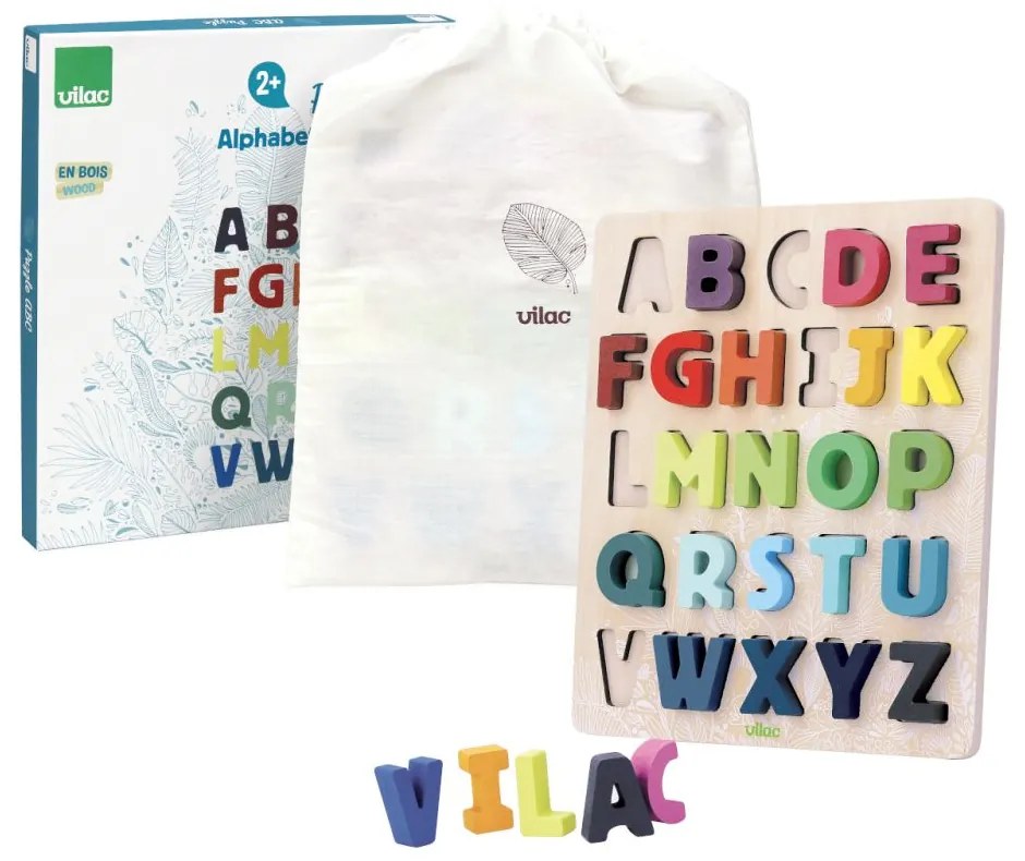 Vilac Vkladacie puzzle abeceda