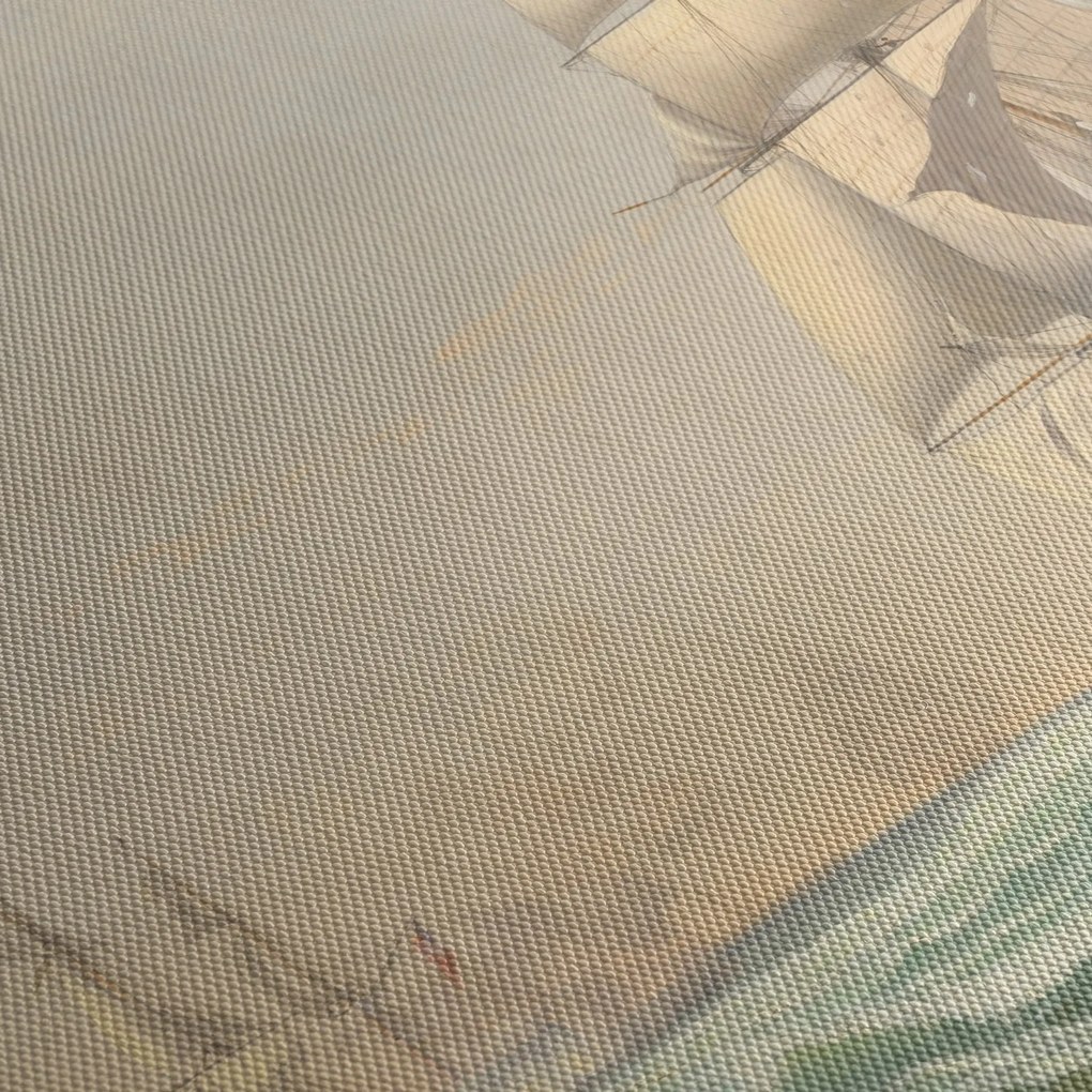 Obraz - Fitz Henry Lane, The United States Frigate President Engaging the British Squadron, reprodukcia (90x60 cm)