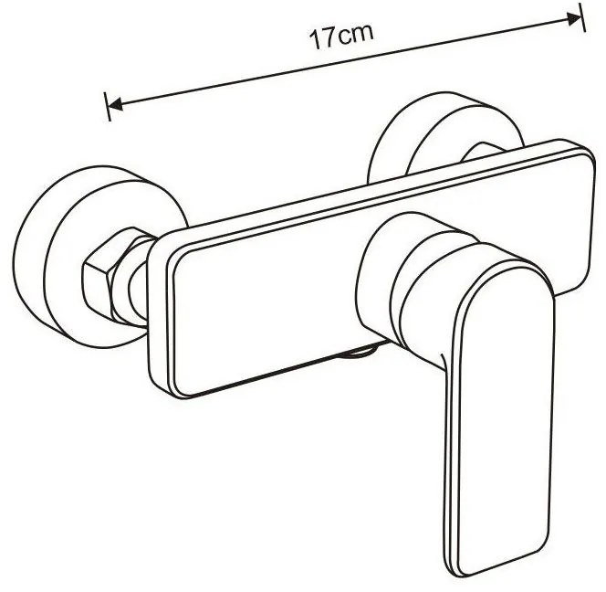 Mexen Sven sprchový set s dažďovou sprchou a sprchovou batériou Cetus, chrómová, 744340262-00
