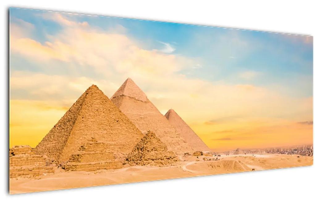 Obraz egyptských pyramíd (120x50 cm)