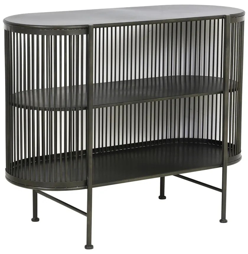 Čierna kovová komoda 100x80 cm Yinthe - Light &amp; Living