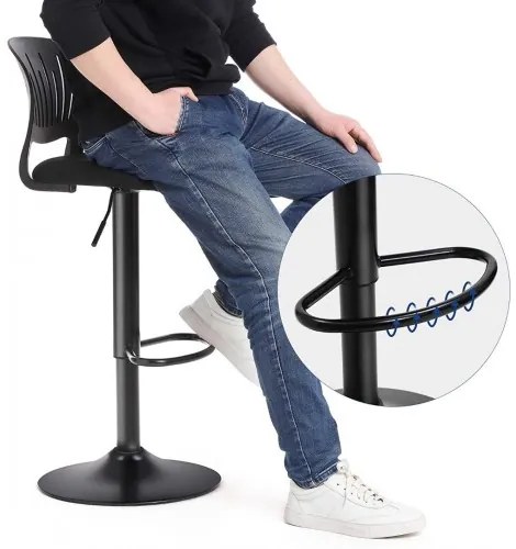 Barové stoličky 2 ks SONGMICS LJB04BK