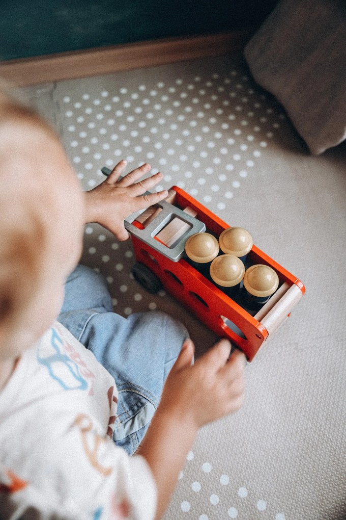 Drevené auto Bolid - Hasiči
