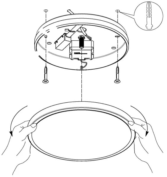 Eglo 98657 - LED Stropné svietidlo MONGODIO 1 LED/11,4W/230V