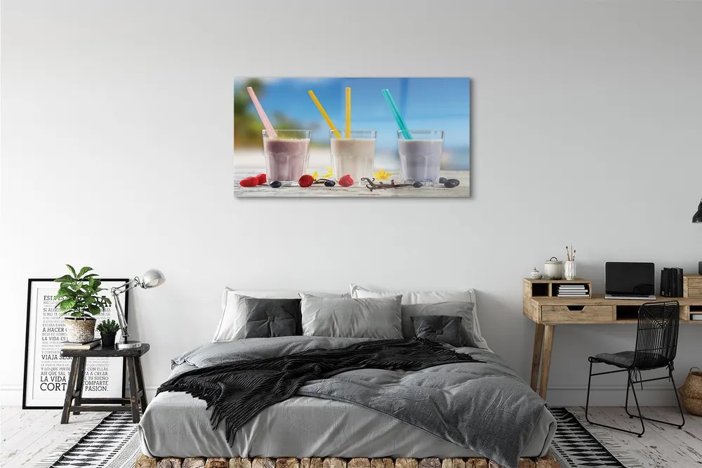 Obraz plexi Cocktail sklo farebné slamky 125x50 cm