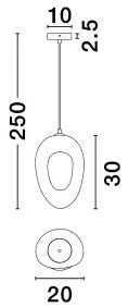 Dizajnový luster Tempus 20