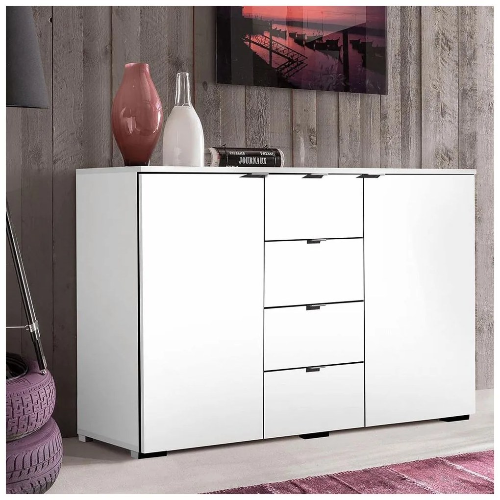 Tempo Kondela Komoda, biela, MIRANDA TYP 1