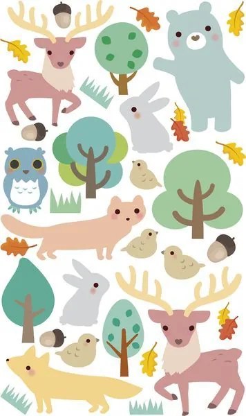 Detské samolepky XL - vzor 25b