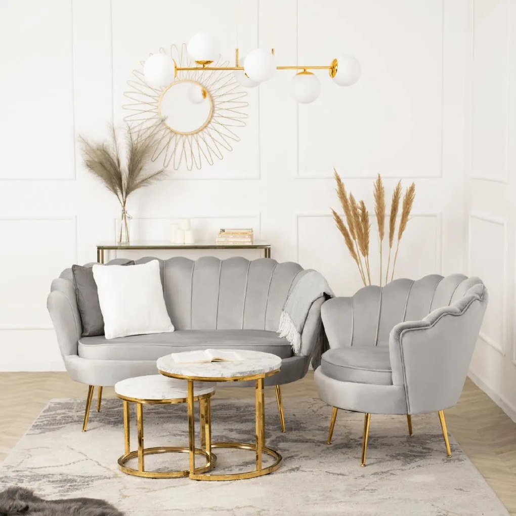 PROXIMA.store - Elegantná pohovka Zendaya FARBA: sivá