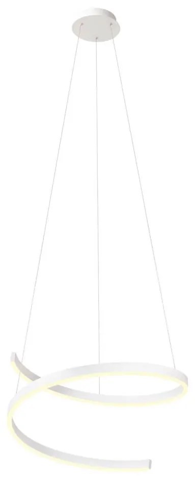 Redo 01-4013 - LED stmievateľné závesné svietidlo na lanku SCROLL LED/38W/230V biela