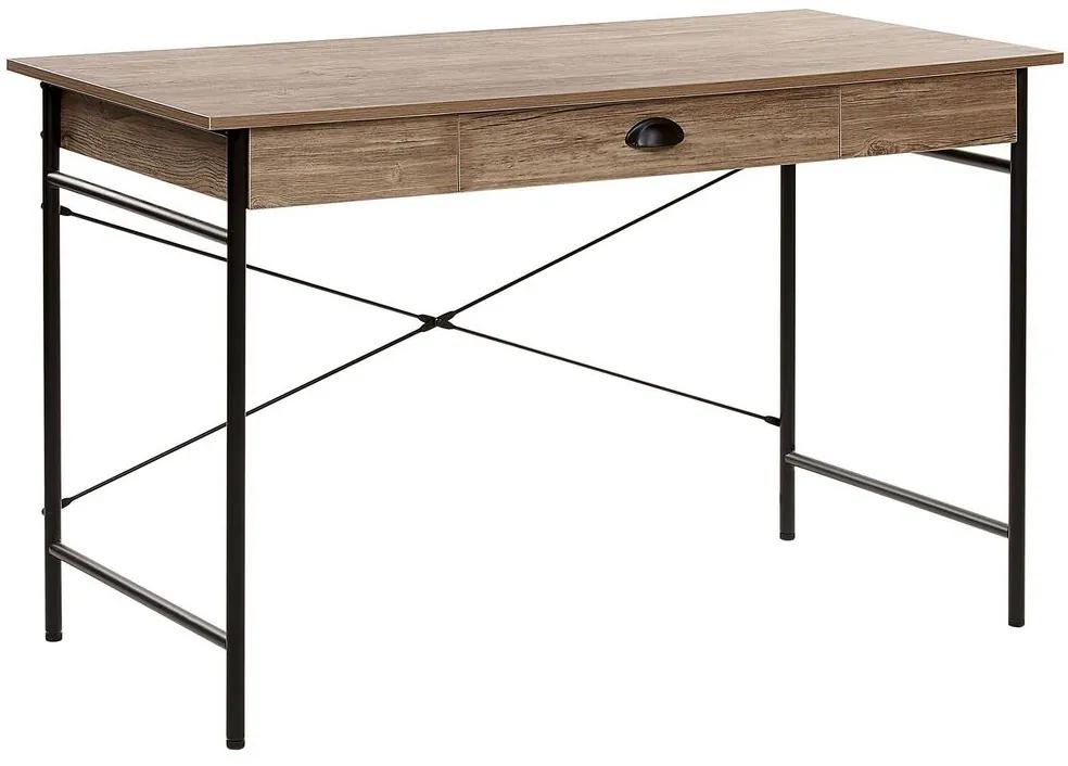 Písací stôl COSTO (120 x 60 cm) (MDF) (tmavé drevo). Vlastná spoľahlivá doprava až k Vám domov. 1018775