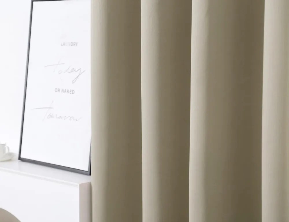 Záves OXFORD 140x270 cm, svetlo olivový Zavesenie: Riasiaca páska