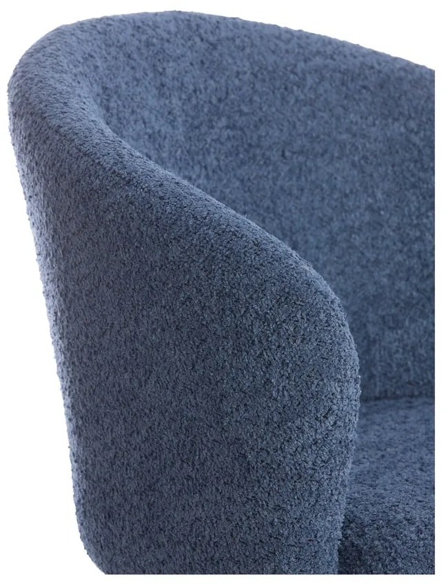 Modré kovové jedálenské kreslá v súprave 2 ks Radaja – Light &amp; Living