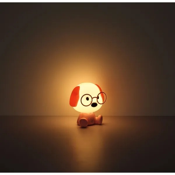 Globo 21761P - LED stmievateľná detská nočná lampa PUPPY 1W/5V 500 mAh ružová