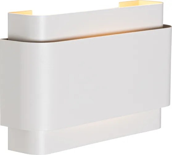 Priemyselná nástenná lampa biela 2-žiarovková - Coen