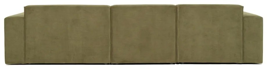 Zelená menčestrová rohová pohovka (pravý roh) Sting - Scandic