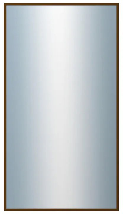 DANTIK - Zrkadlo v rámu, rozmer s rámom 50x90 cm z lišty Hliník hnedá (7269211)