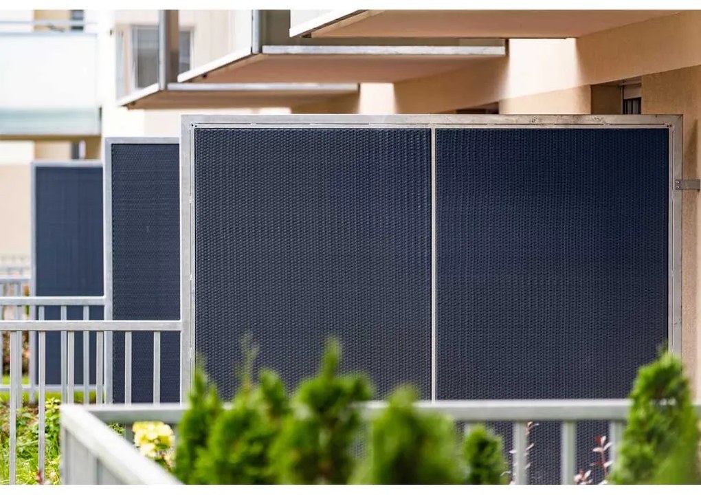 Zástena na balkón LEGI 3 x 1 m, ratan, tmavosivá ZJSG03609RD03