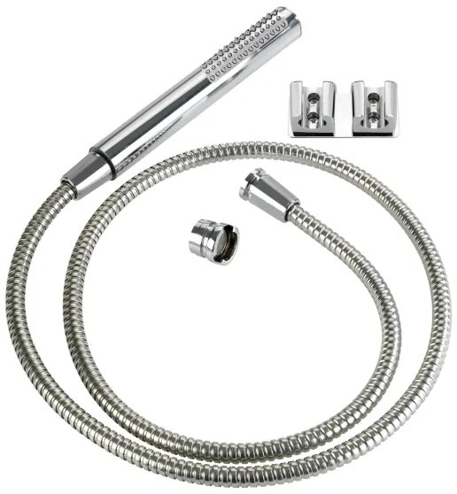 WENKO 81340100 - Sprcha DUO 170 x 2,7 cm, lesklý chróm/strieborná/šedá