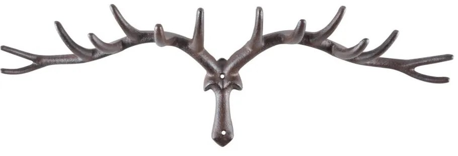 Hnedý kovový nástenný vešiak – Esschert Design