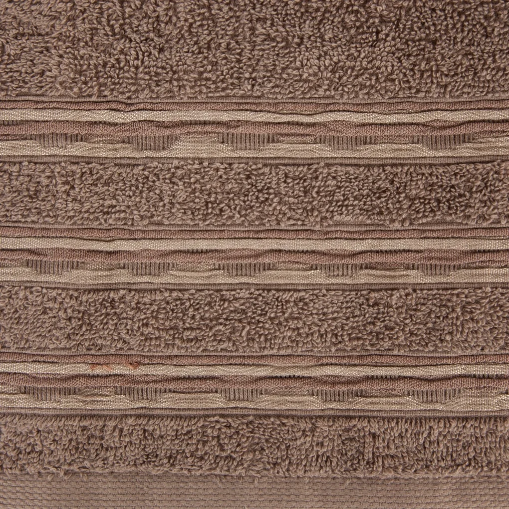 BAVLNENÝ UTERÁK JONAS SADA 6KS 50X90 CM HNEDÁ