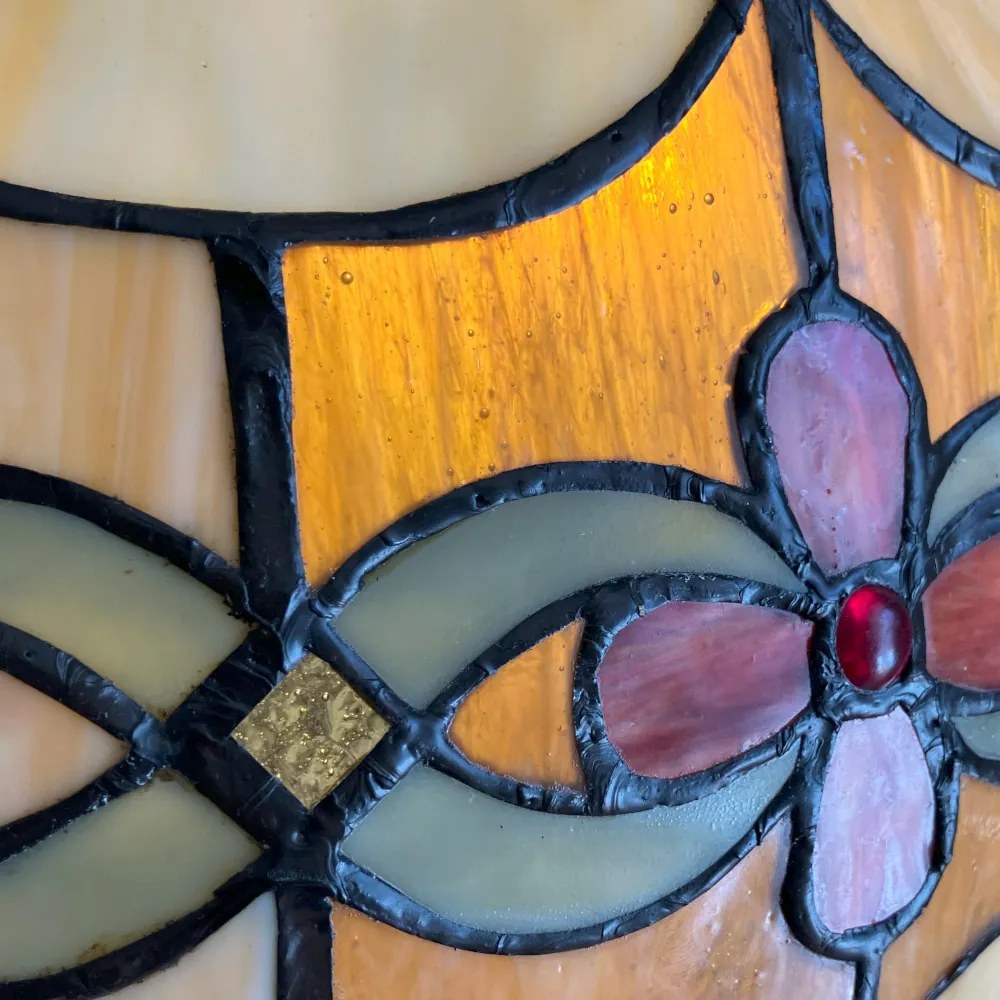 Tiffany lampa do obývačky kolekcia AGENA alloy Ø50*72