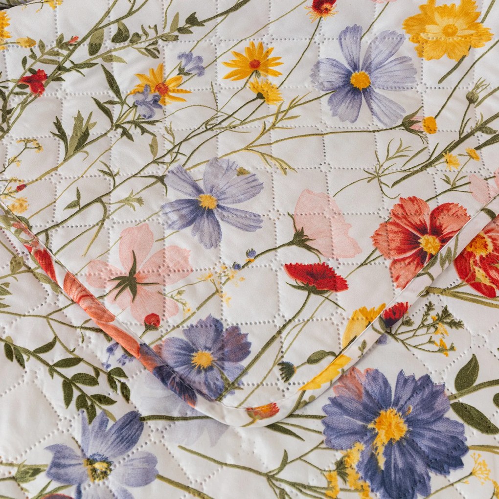 Prehoz na posteľ WILDFLOWERS, farebný Rozmer: 170 x 210 cm