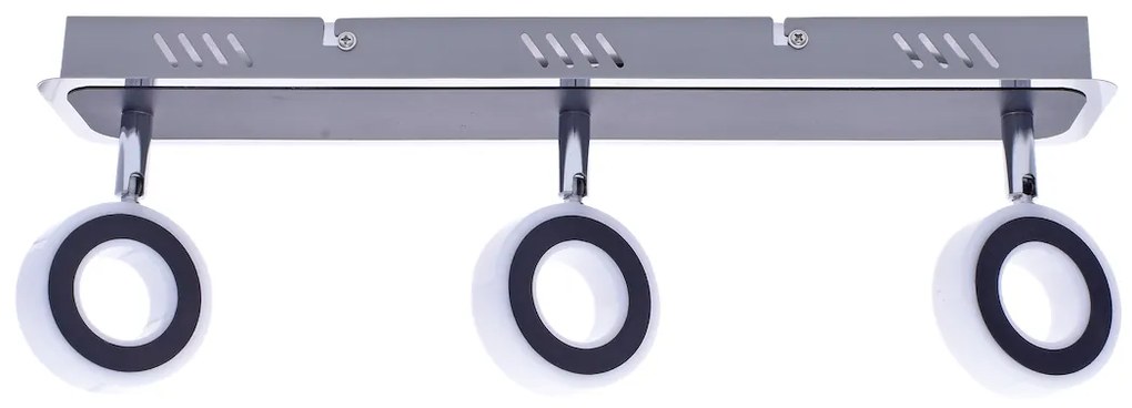 Bodové LED svietidlo Sole, 3x LED 15w, 4000k, ch/b