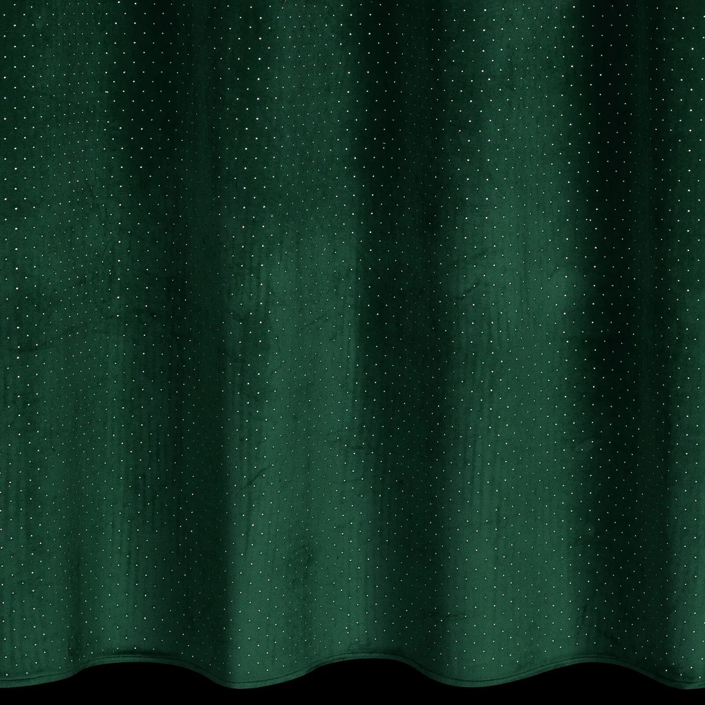 ZATEMŇOVACÍ ZÁVES NA KRÚŽKOCH ARIADNA 140X250 CM TMAVOZELENÁ