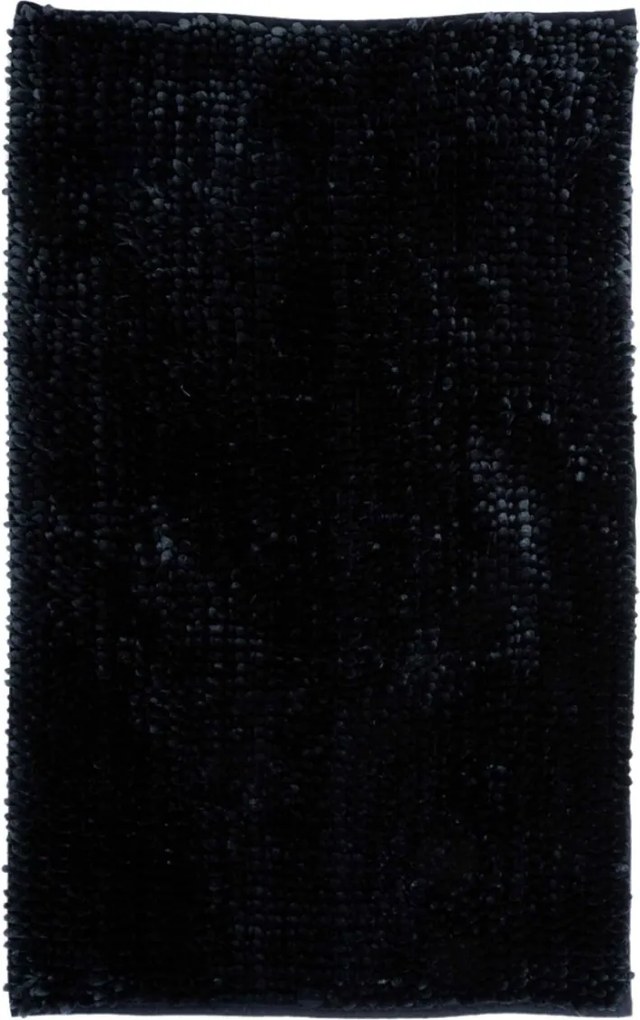 Kúpeľňová predložka Chenille Velvet čierna, 60x90, čierna, kúpeľňa, Multi-decor